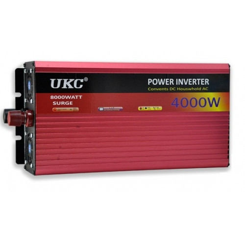 Авто Інвертор Перетворювач UKC 12V-220V AR 4000W c Функції Плавного Пуску