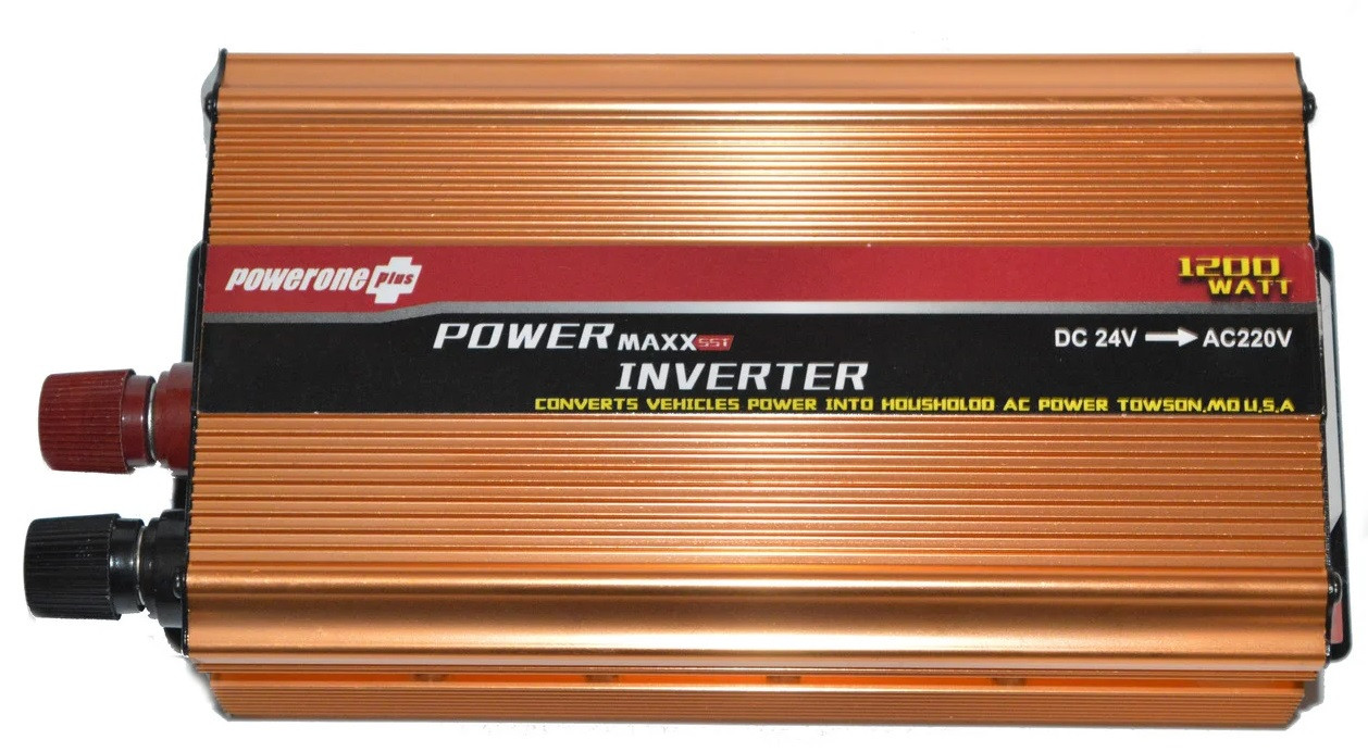 Перетворювач 24v220 1200w Вбудований USB Вихід з Напругою 5В та Світлові Індикатори Роботи