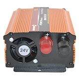 Перетворювач-Інвертор для Авто 24v220 300w Ресивер Напруги з Запобіжниками, фото 3