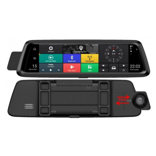 Відеореєстратор Дзеркало DVR E05 10" Android + 3G + GPS з Камерою Заднього Виду