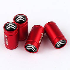 Ковпачки на ніпель для Сітроен Alitek Sports Red Citroen, 4 шт.