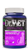 ВІТАМІННО-МИНЕРАЛЬНАЯ ДОБАВКА DR.VET REPROVET MALE РЕПРОВЕТ для псів І КОТІВ - 100 таб,