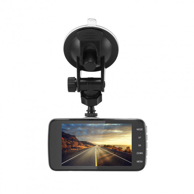 Автомобільний Відеореєстратор DVR T652 Full HD 1080p з Камерою Заднього Виду Великий 3.5 Дюймовий Дисплей