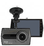Автомобільний Відеореєстратор DVR-T7+2 Камери FULL HD Датчик Руху G-сенсор Циклічна Запис, фото 4