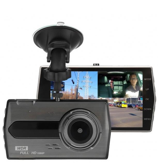 Автомобільний Відеореєстратор DVR-T7+2 Камери FULL HD Датчик Руху G-сенсор Циклічна Запис