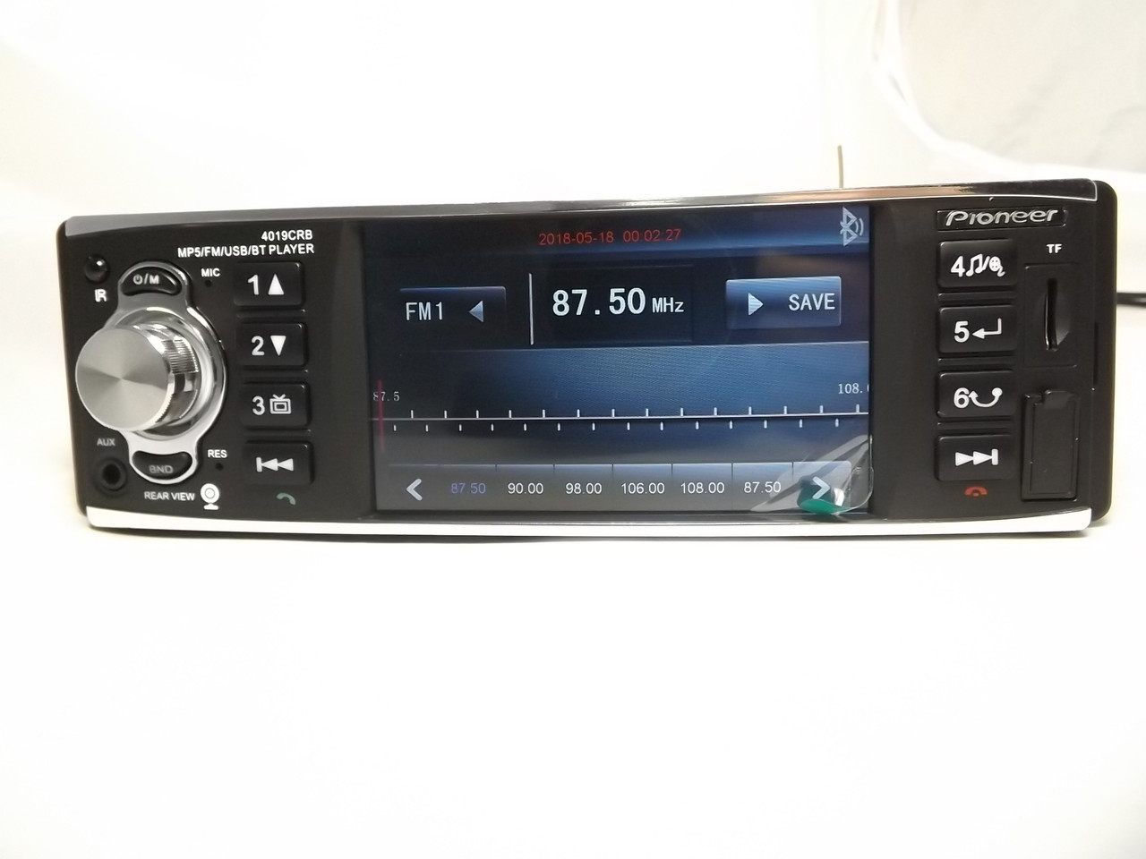 Автомагнітола 4019T-ISOBT C Дисплеєм 4.3" Дюйма Для Перегляду Відео у Форматі 1080P (1920x108 Pixel)
