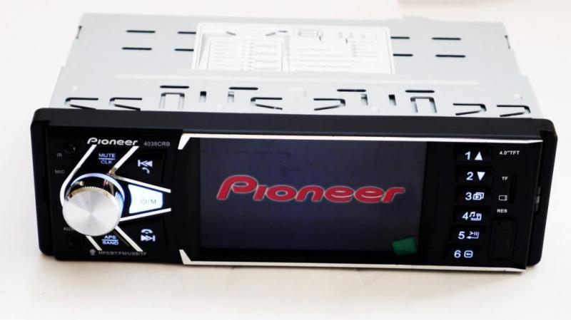 Автомагнітола Піонер 4038 (Екран LCD 4.3") ISO-BT USB Роз'єм, Мікро SD Роз'єм, Типорозмір 1 DIN