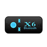 Бездротовий Адаптер Bluetooth Приймач Аудіо Ресивер BT-X6 TF Сard, Bluetooth Музичний Приймач, фото 2
