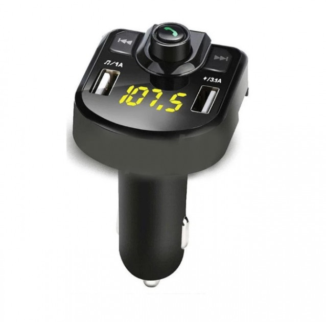 FM-Modulator Для Автомобіля X18 Підтримка Зарядки Пристроїв, 2USB Виходу, Мікрофон Для Гучного Зв'язку