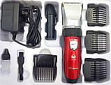 Машинка Для Стрижки GEMEI GM-6001 Безпечне Состригание Необхідної Довжини Волосся, фото 3
