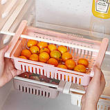 Розтягується Підвісна Стійка Strechable Hanging Storage Rack, Контейнер Органайзер Для Холодильника, фото 4