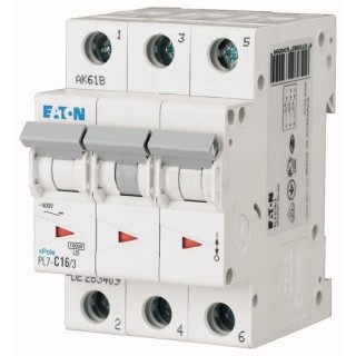 Автоматичний вимикач Eaton (Moeller) PL7-C16 / 3