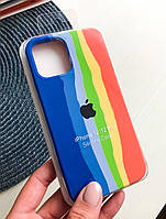 Чохол бампер Epik Silicone Rainbow Case для Apple iPhone 12 / 12 Pro (04)