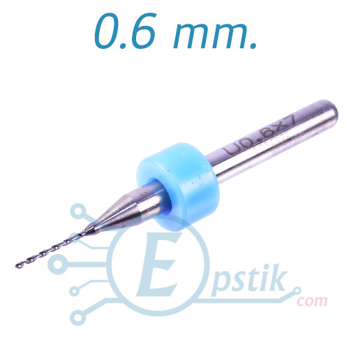 Свердло твердосплавне Ø 0.6 мм, 3,175 мм., фото 1