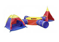 Детский игровой палаточный комплекс с тоннелем 7 в 1 Iplay Игровая палатка для детей