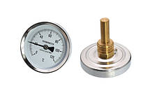 Термометр для котла SD Plus 0-120°C D=63 мм з штуцером L=50 мм