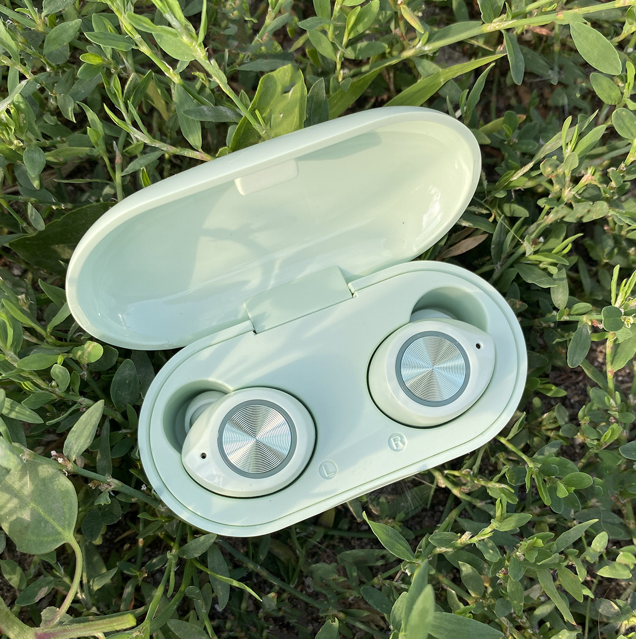 Навушники безпровідні блютуз гарнітура Bluetooth навушники 5.0 Wi-pods TW60. Зелені