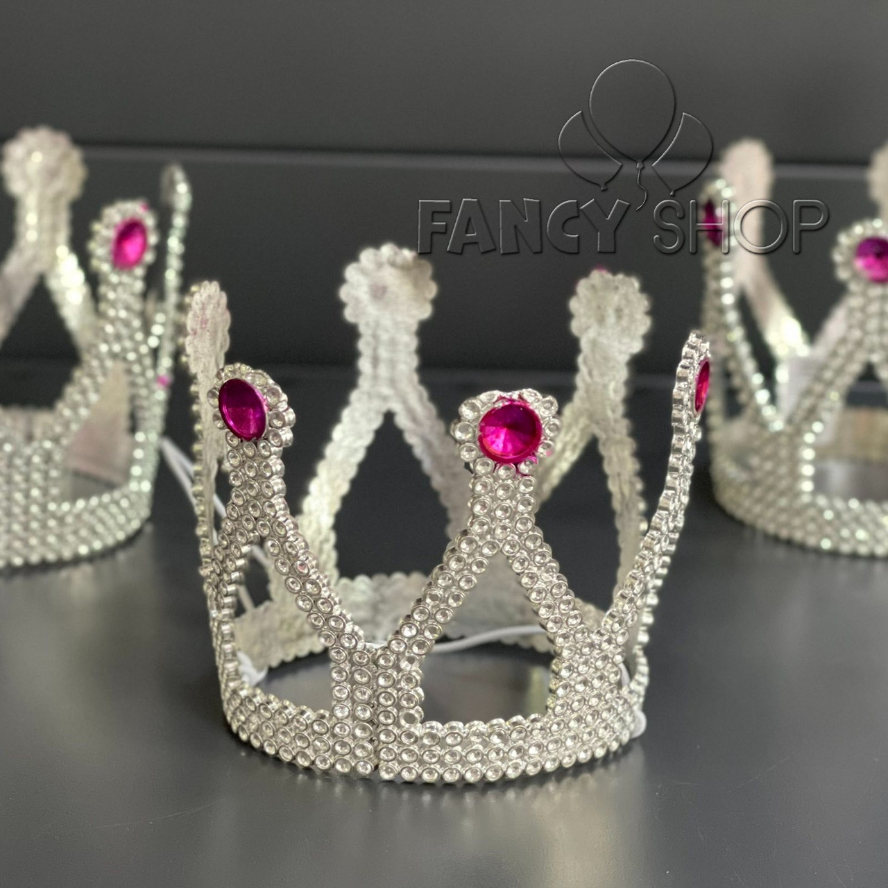 Корона "Королева", срібна, Корона пластиковая "Королева"