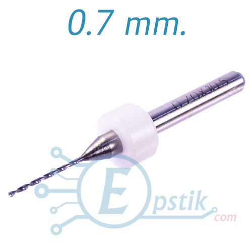 Свердло твердосплавне Ø 0.7 мм, 3,175 мм., фото 1