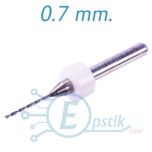 Свердло твердосплавне Ø 0.7 мм, 3,175 мм.
