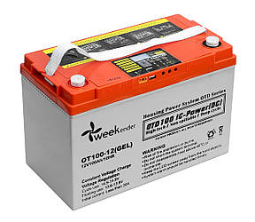 Гелевий акумулятор Weekender DS 12V100AH DC-LVD. Купити тяговий акумулятор для електромотора, газового котла