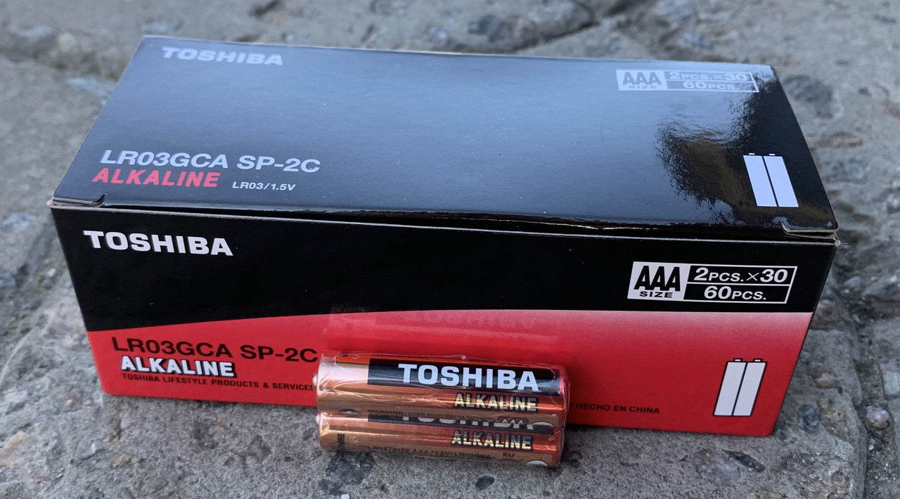 Батарейки TOSHIBA AAA R3 Alkaline Лужні