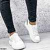 Кросівки жіночі білі Alexandr на товстій підошві | Еко шкіра | Білі кеди | Відео огляд, фото 9