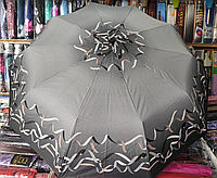 Женский зонт со стальными спицами Серебряный дождь полуавтомат