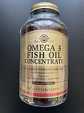 Риб'ячий жир у капсулах Omega-3 Fish Oil Solgar концентрат 240 капсул