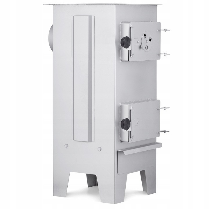 Піч дров'яна буржуйка, піч із шамотом 35х32х67 см