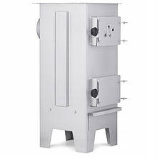 Піч дров'яна буржуйка, піч із шамотом 35х32х67 см