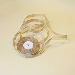 Репсова стрічка 1,2 см / колір бежевий / ширина 1,2 см / бобіна 23 м