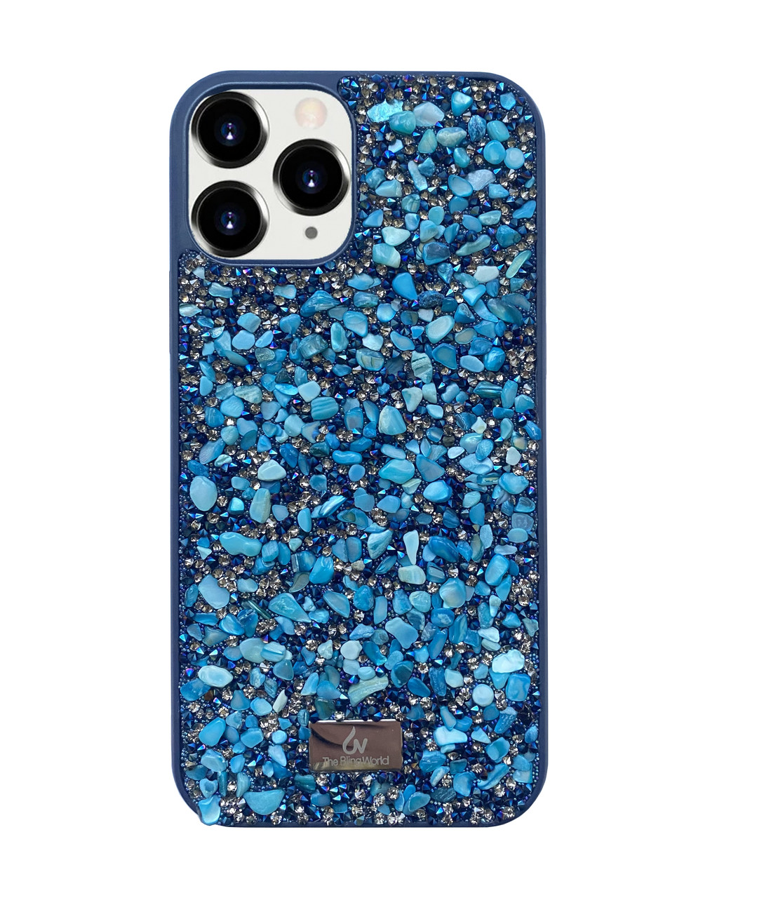 Чохол Diamond The Bling World Case для iPhone 12 Pro (08) Blue блакитний