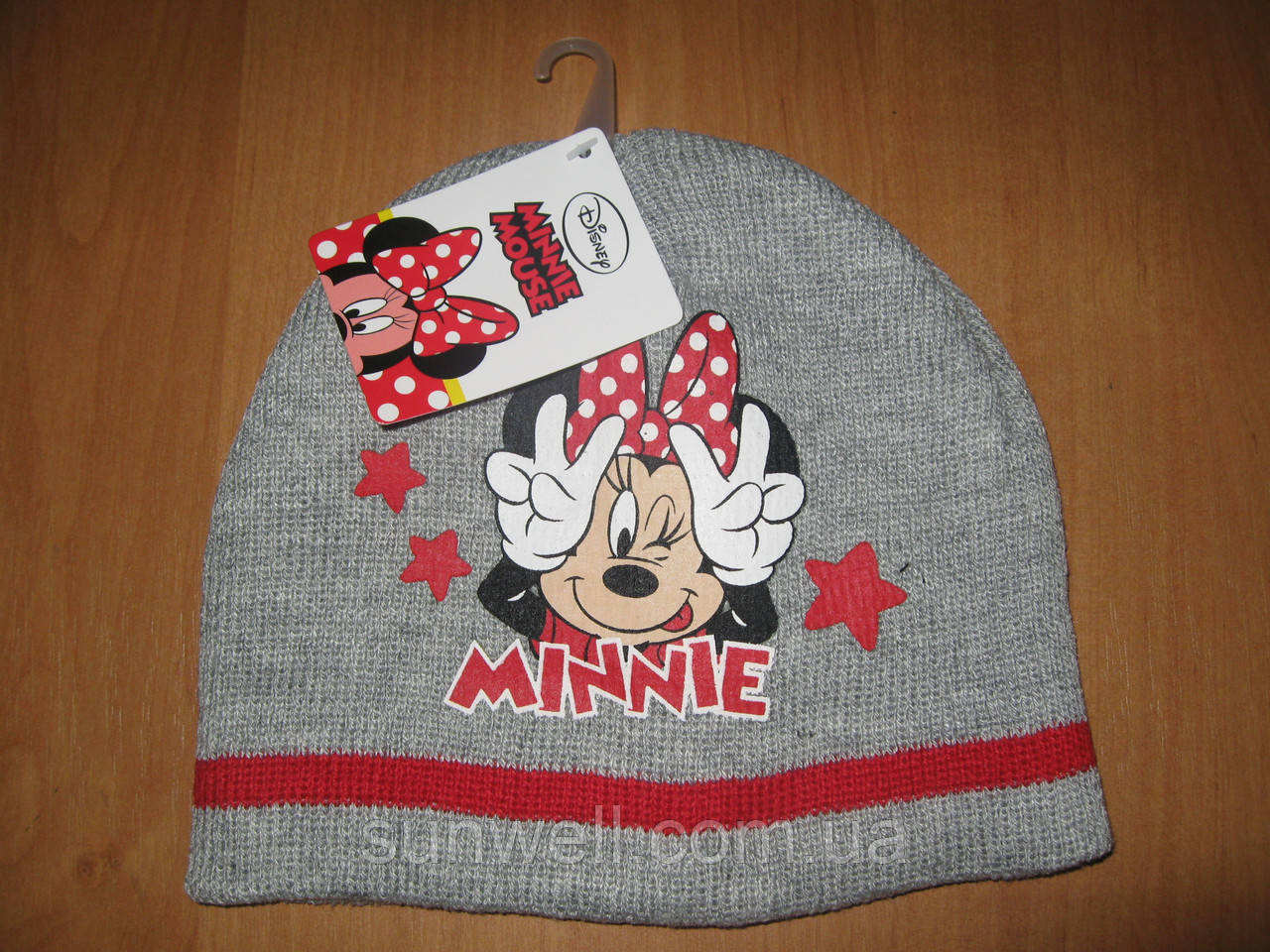 Детская демисезонная шапка для девочек Minnie Mouse р.52, 54 - фото 2 - id-p190596335