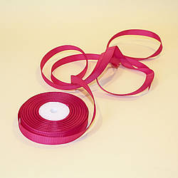 Репсова стрічка 1,2 см/колір малиновий/ширина 1,2 см/бобіна 23 м