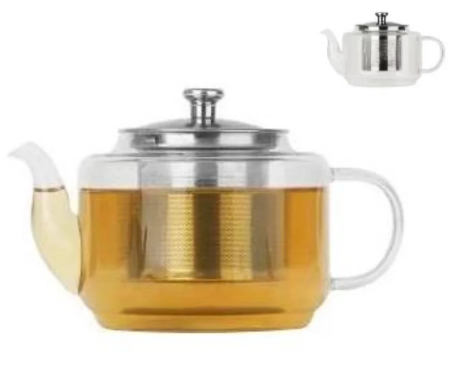 Чайник-заварник Edenberg EB-19037 1200 мл термостійке скло до 500 град. | заварювальний чайник Едерберг, фото 1