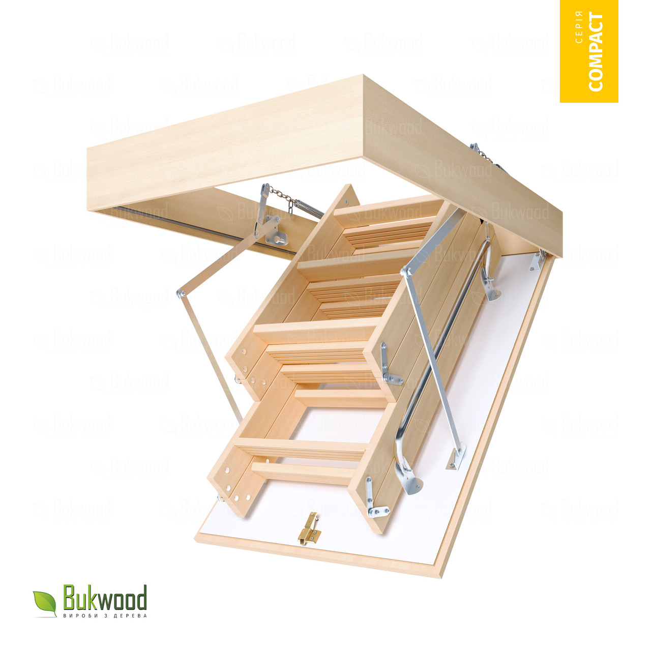 Сходи на горище Bukwood Compact Long, букова конструкція