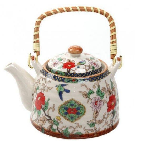 Чайник заварник Edenberg EB-3361 керамічний з малюнком 700 мл | заварювальний чайник фарфор Еденберг, фото 1