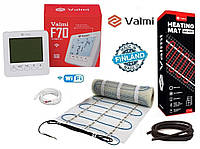 Нагревательный мат Valmi 2,5 м² /500Вт / 200Вт/м² теплый пол с программируемым терморегулятором F70 Wi-fi
