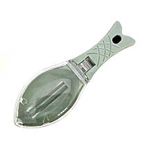 Рибочистка ручна Fish Scale Scraper з контейнером для луски, фото 4