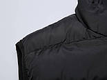 Чоловічий тонкий демісезонний дутий жилет без капюшона в розмірі 5XL, фото 5