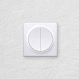 Вимикач подвійний, колір білий OneKeyElectro (серія Florence) арт.1Е31501300, фото 2