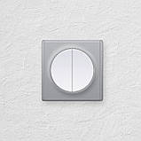 Вимикач подвійний, колір білий OneKeyElectro (серія Florence) арт.1Е31501300, фото 3