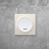 Вимикач одинарний з підсвіткою OneKeyElectro білий, фото 4