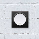 Вимикач одинарний з підсвіткою OneKeyElectro білий, фото 5