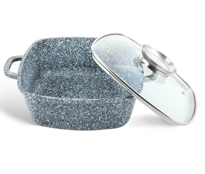 Каструля казан з кришкою Edenberg EB-3972 3,7 л 22 см алюміній з гранітним покриттям, фото 1