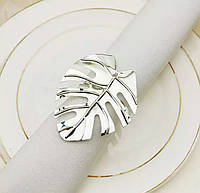 Кільце для серветки 6,5 х 5,5 см, Срібне (Olens) Срібне листя DL210126942