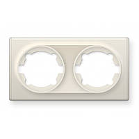 Рамка подвійна, бежева OneKeyElectro