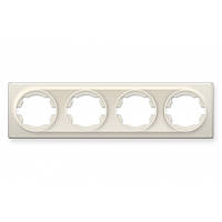 Рамка на 4 прилади, бежева OneKeyElectro