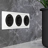 Рамка для розеток, перемикачів на 4 приладу, колір чорний OneKeyElectro (серія Florence) арт.1Е52401303, фото 3